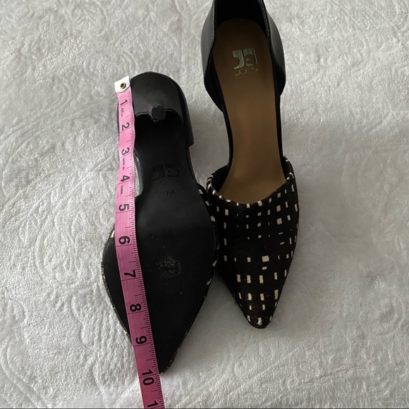 Joes Jeans Calf Hair D’orsay Pointed Toe Heels - Picture 9 of 14